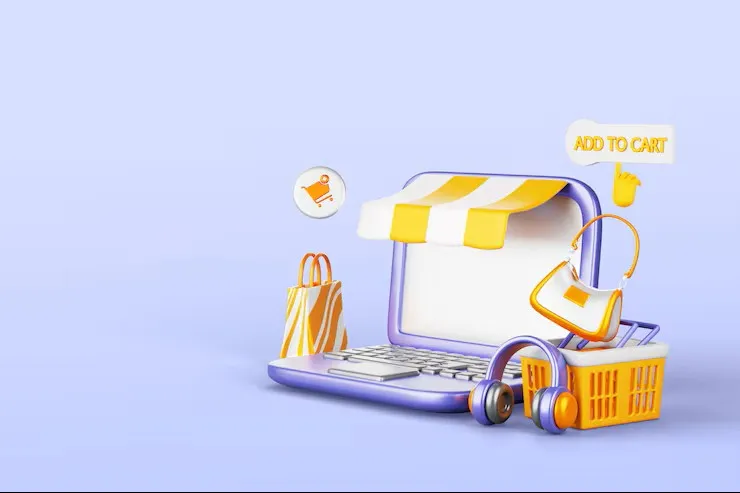 3d Rendering Ecommerce Background