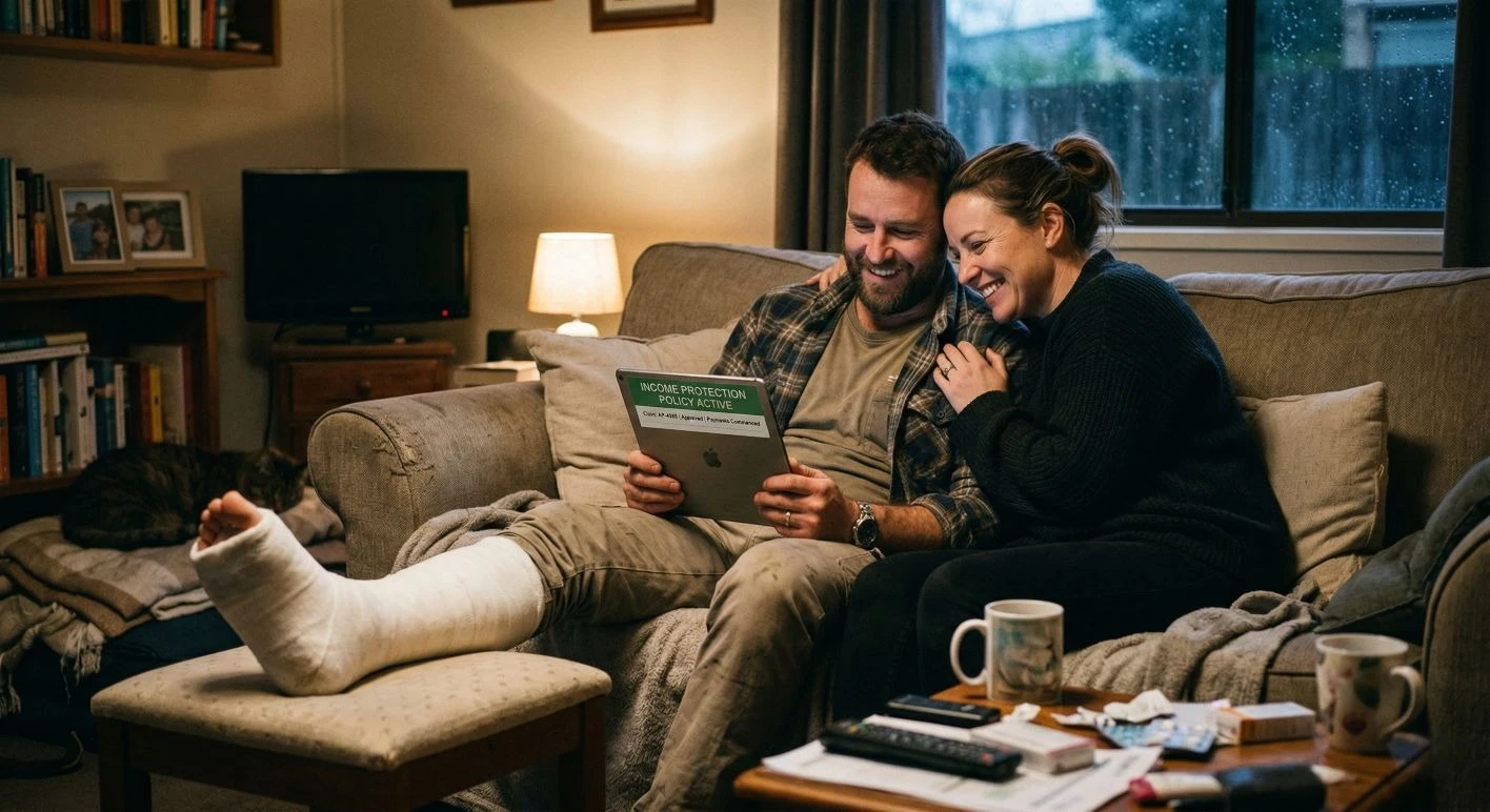 Couples Reviewing Income Protection Insurance