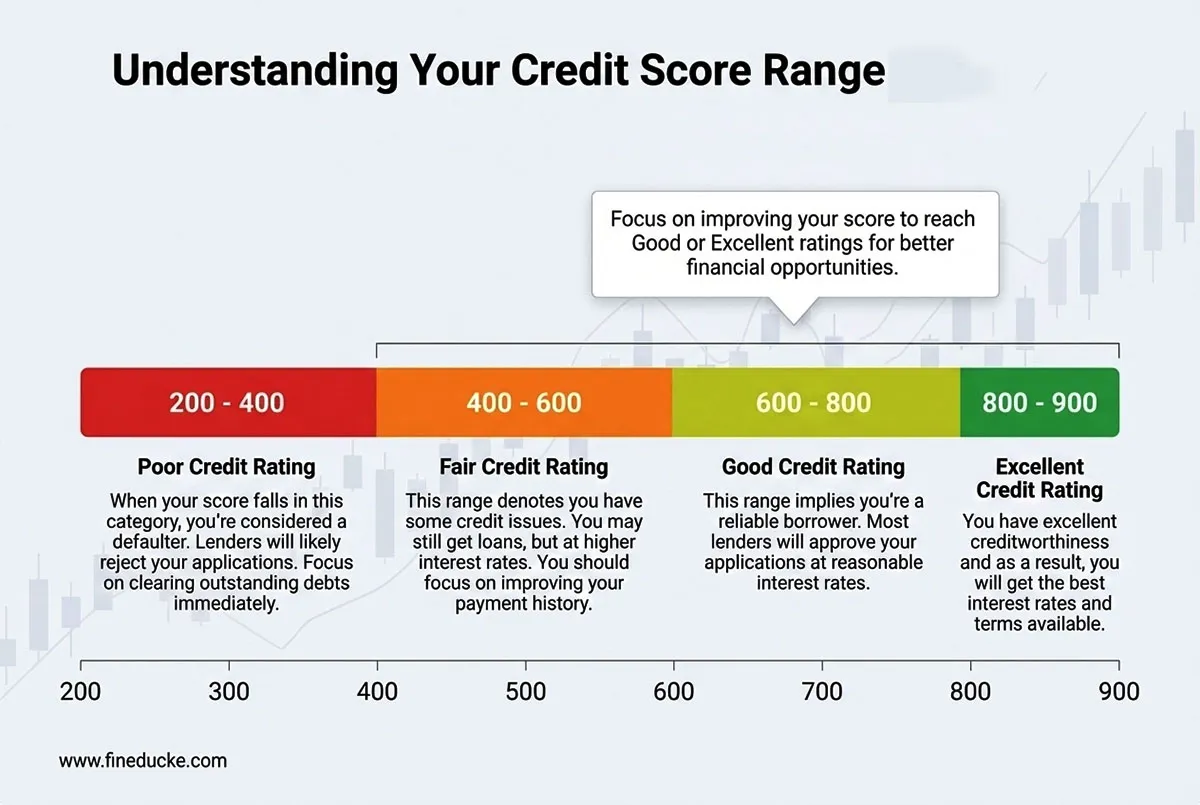 Credit Scores From Poor To Excellent Rating