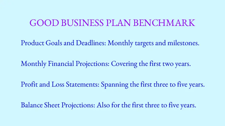 Good Business Plan Benchmark Checklist