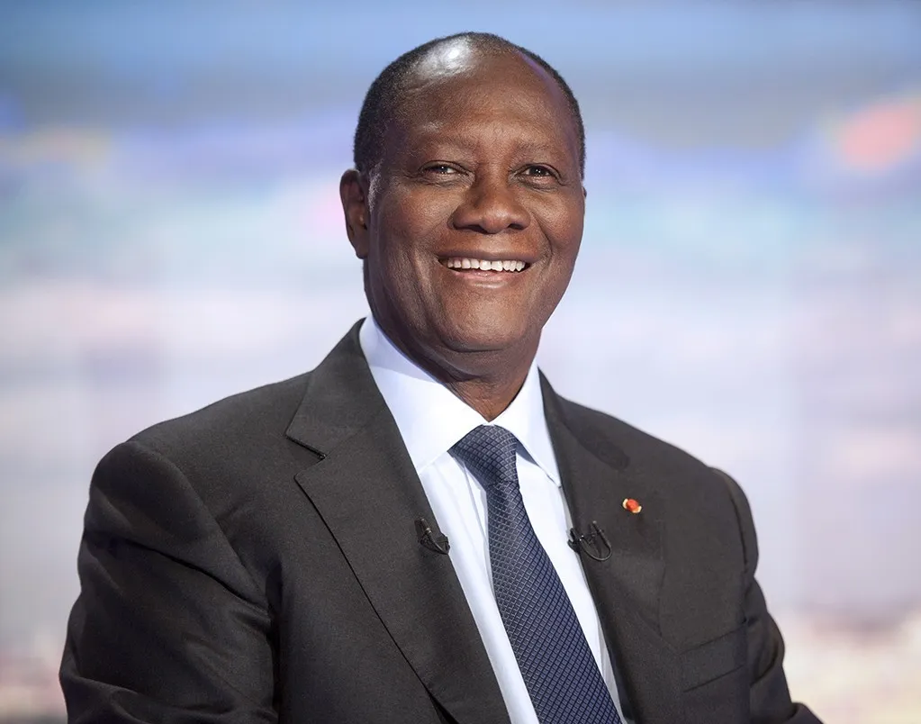 President Alassane Ouattara Of Ivory Coast