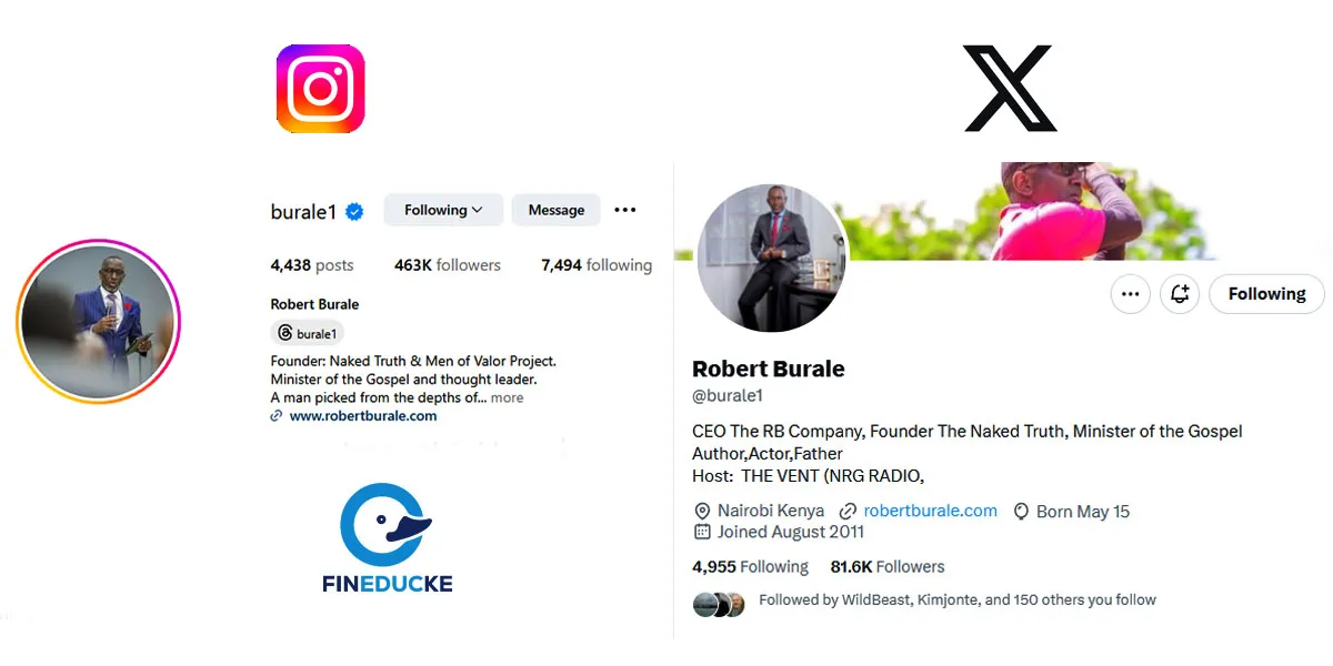 Robert Burale Social Media Accounts