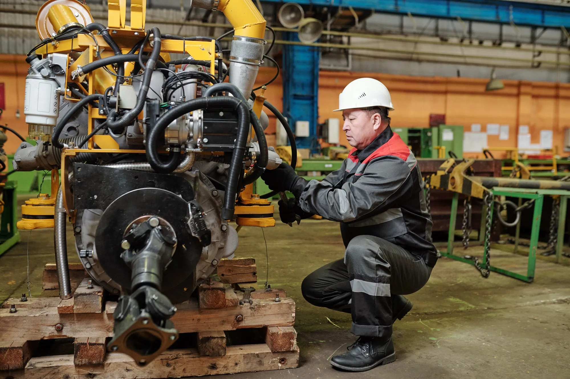 Technician Repairing Machine Breakdown